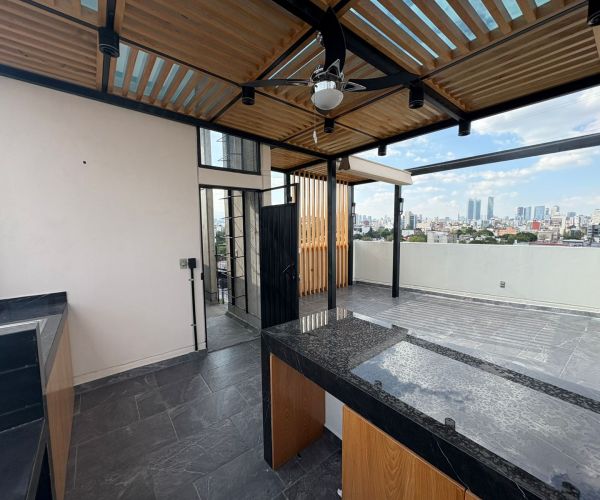 Lindo penthouse de renta de corta estancia - 13