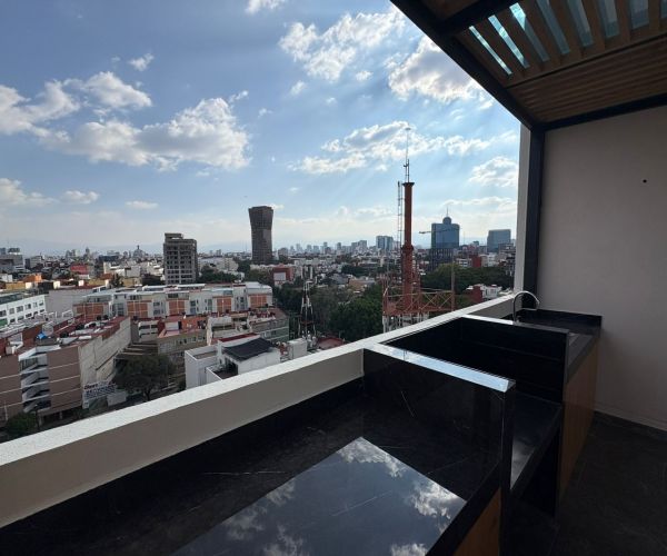 Lindo penthouse de renta de corta estancia - 14